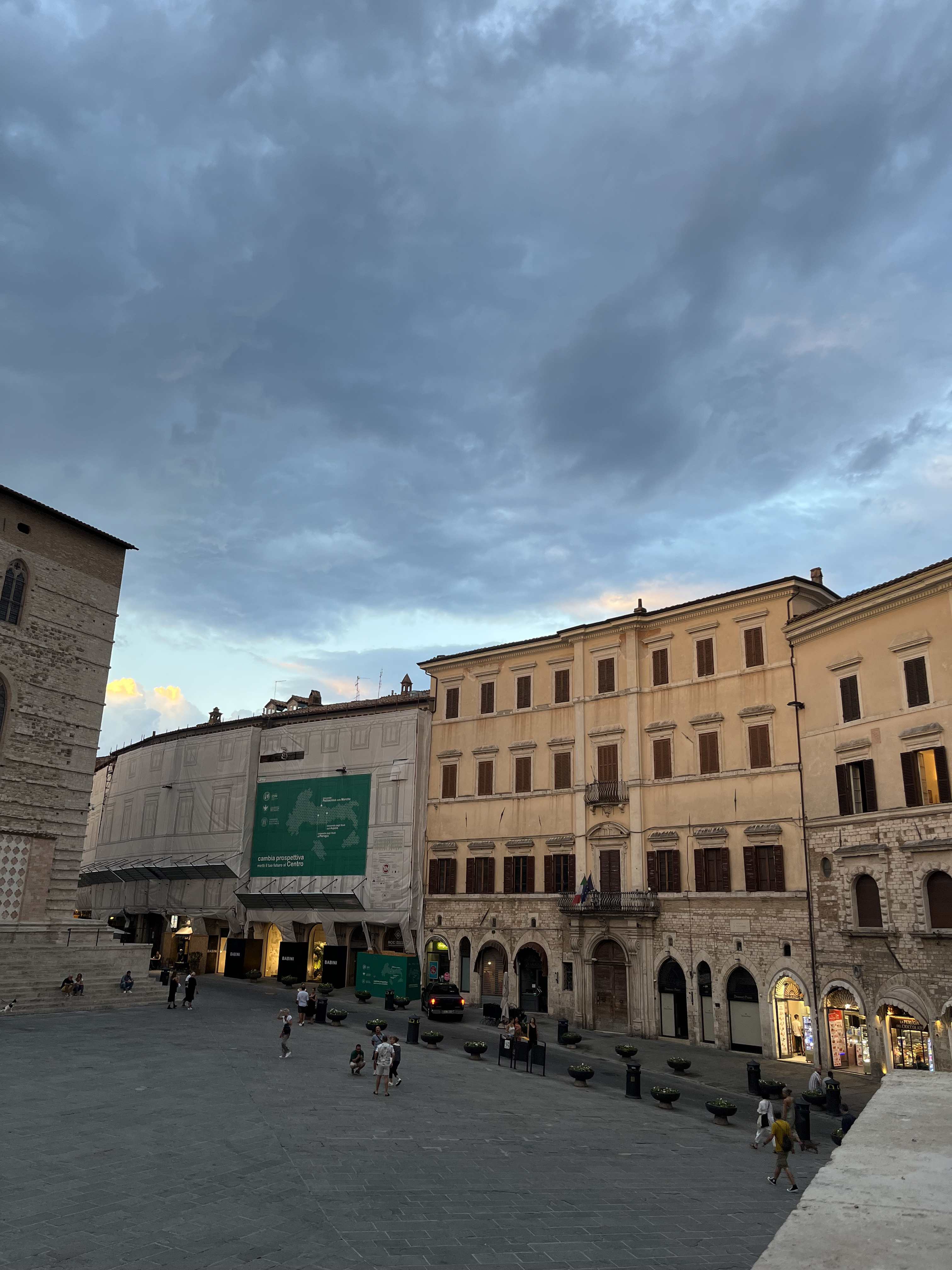 cloudy day in perugia